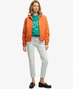 Hooded Washed Twill Jacket