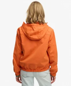 Hooded Washed Twill Jacket
