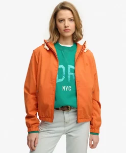 Hooded Washed Twill Jacket