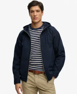 Hooded Washed Twill Jacket