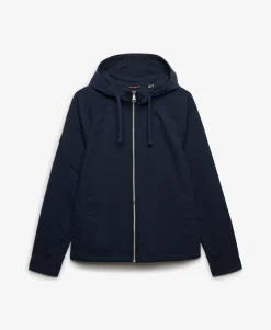 Hooded Washed Twill Jacket