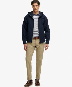 Hooded Washed Twill Jacket