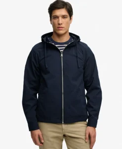 Hooded Washed Twill Jacket