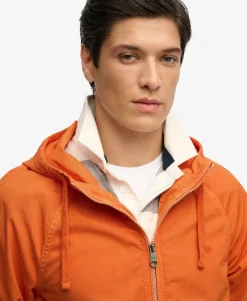 Hooded Washed Twill Jacket