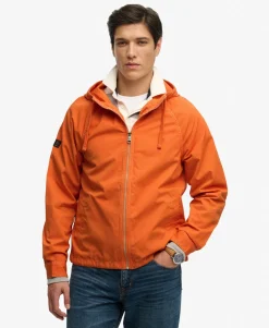 Hooded Washed Twill Jacket
