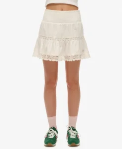 Ibiza Lace Mix Mini Skirt