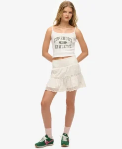 Ibiza Lace Mix Mini Skirt