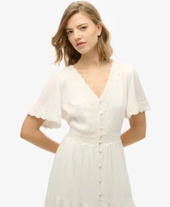 Ibiza Short Sleeve Midi Tea Dress