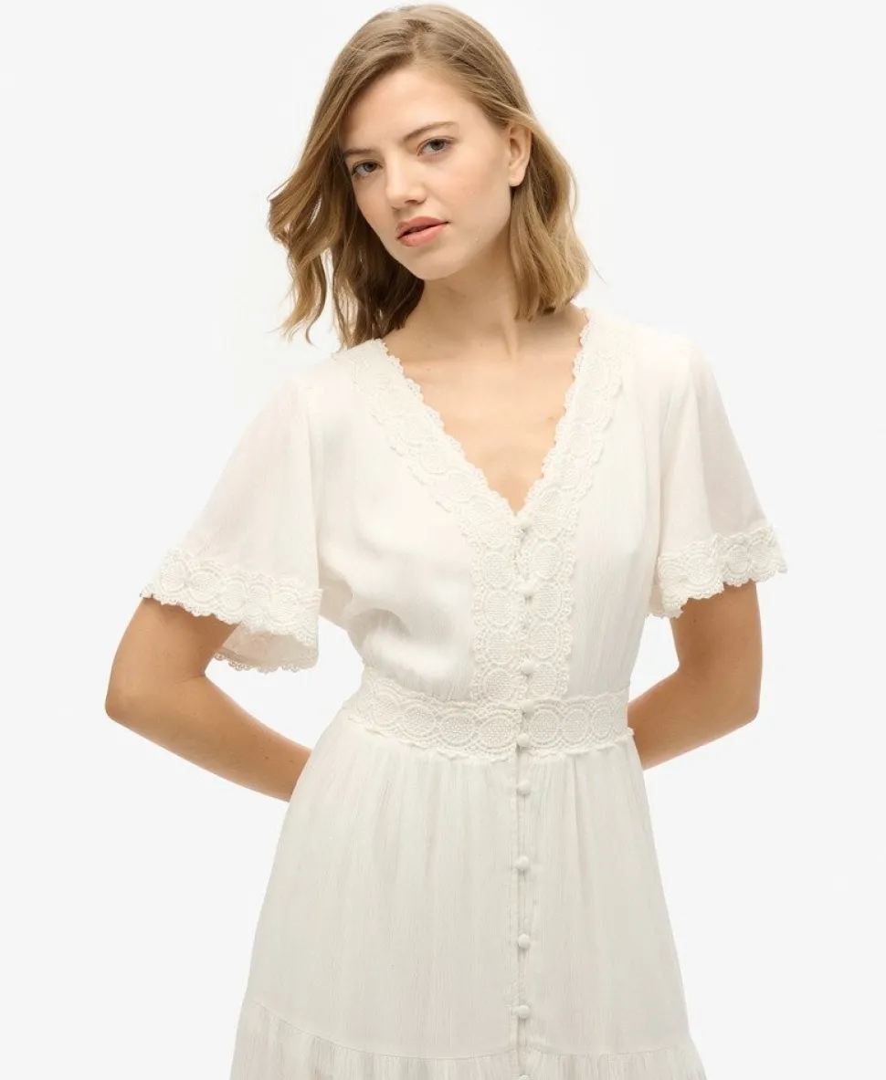 Ibiza Short Sleeve Midi Tea Dress
