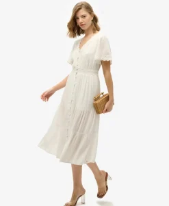 Ibiza Short Sleeve Midi Tea Dress