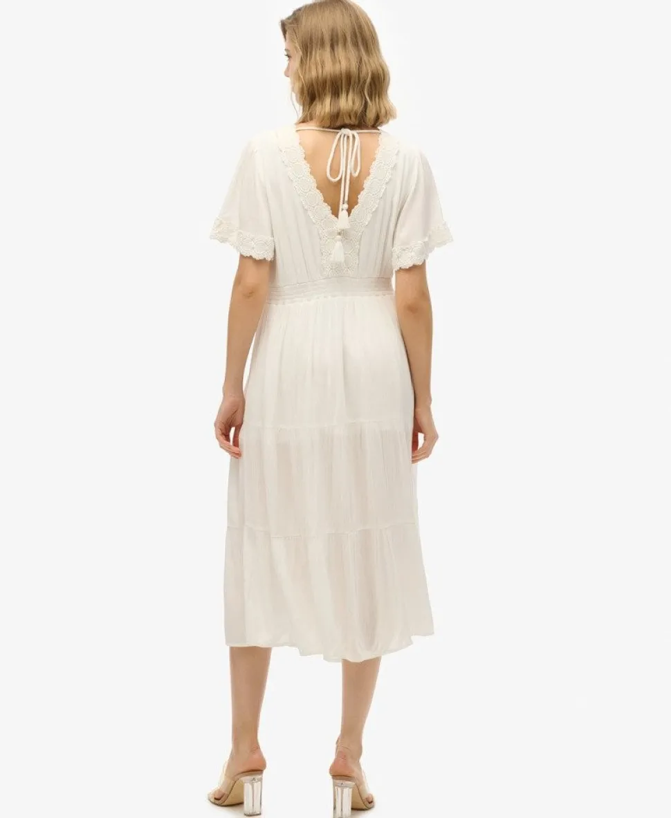 Ibiza Short Sleeve Midi Tea Dress