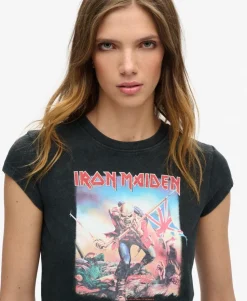 Iron Maiden x Superdry Cap Sleeve Band T-Shirt