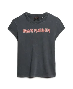 Iron Maiden x Superdry Cap Sleeve Band T-Shirt