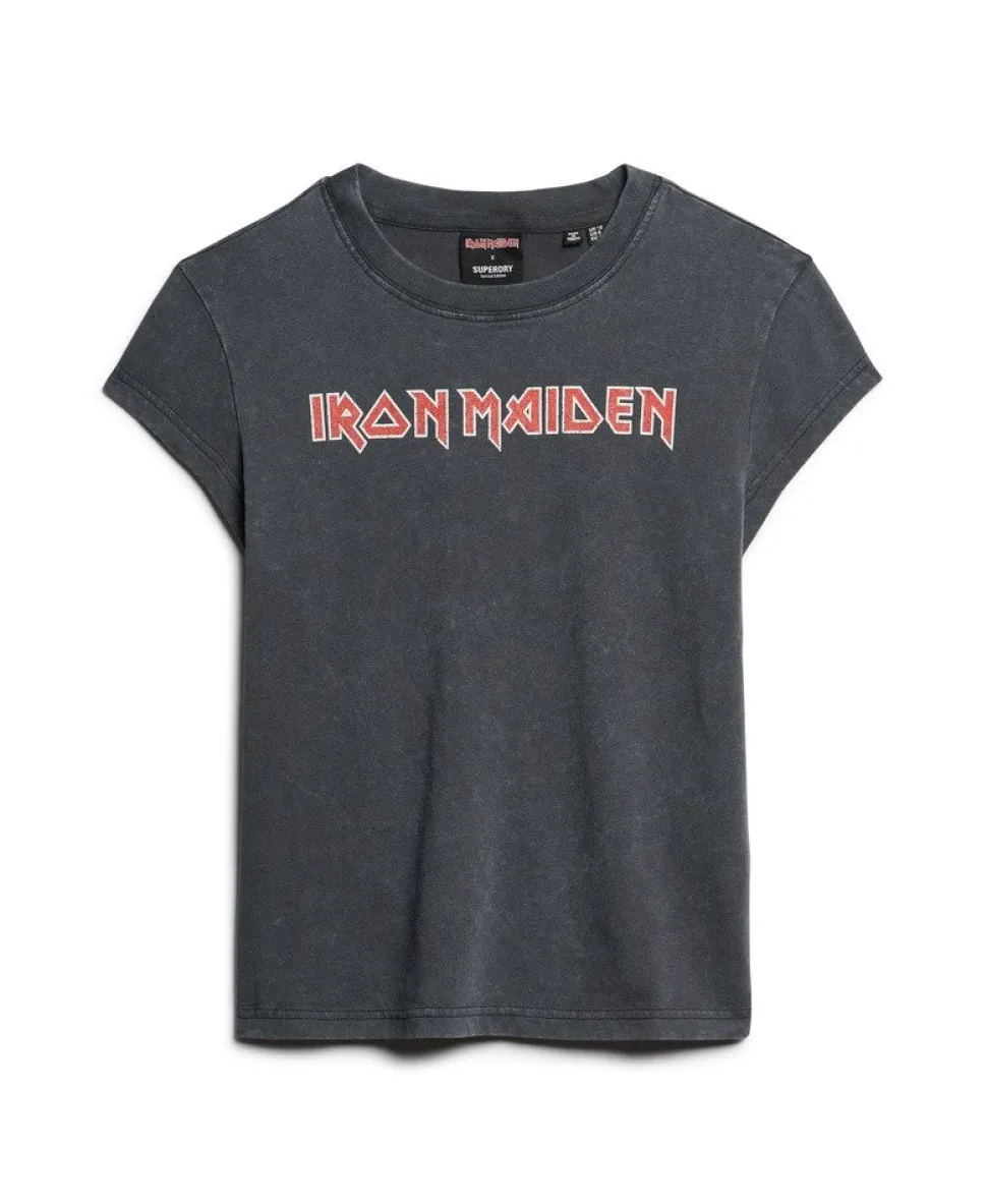 Iron Maiden x Superdry Cap Sleeve Band T-Shirt