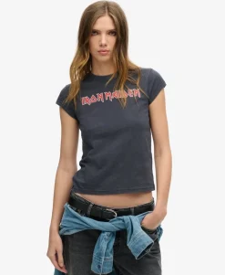 Iron Maiden x Superdry Cap Sleeve Band T-Shirt