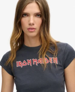 Iron Maiden x Superdry Cap Sleeve Band T-Shirt