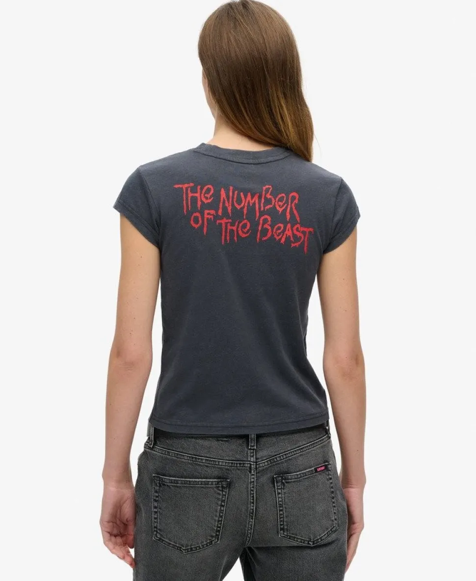 Iron Maiden x Superdry Cap Sleeve Band T-Shirt