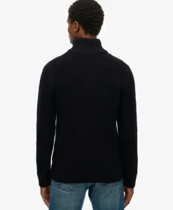 Jacob Cable Knit Half Zip Jumper