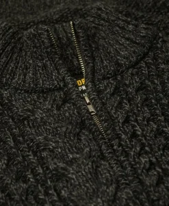 Jacob Cable Knit Half Zip Jumper