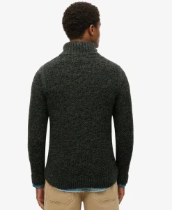 Jacob Cable Knit Half Zip Jumper