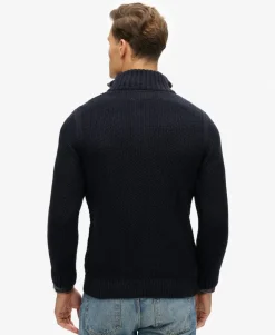 Jacob Cable Knit Half Zip Jumper