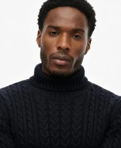 Jacob Cable Roll Neck Jumper