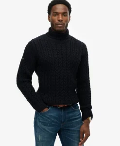 Jacob Cable Roll Neck Jumper