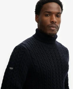 Jacob Cable Roll Neck Jumper