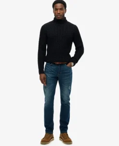 Jacob Cable Roll Neck Jumper