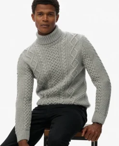 Jacob Cable Roll Neck Jumper