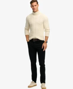 Jacob Cable Roll Neck Jumper