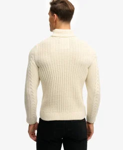 Jacob Cable Roll Neck Jumper
