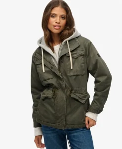 Jersey Hood Military Borg Jacket