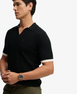 Johnny Collar Knitted Polo Shirt