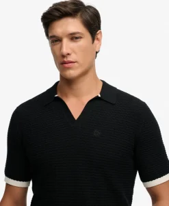 Johnny Collar Knitted Polo Shirt