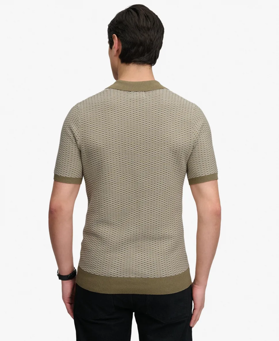 Johnny Collar Knitted Polo Shirt