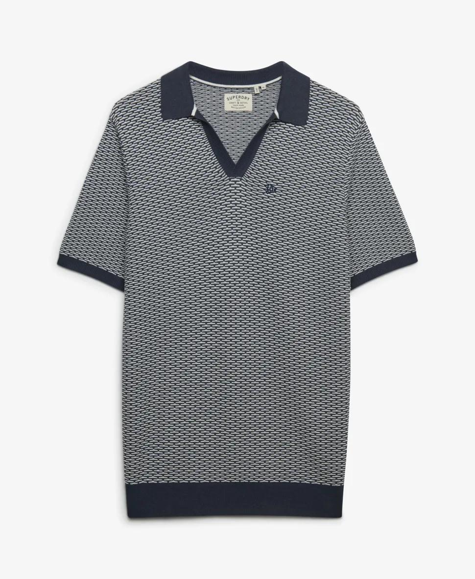 Johnny Collar Knitted Polo Shirt