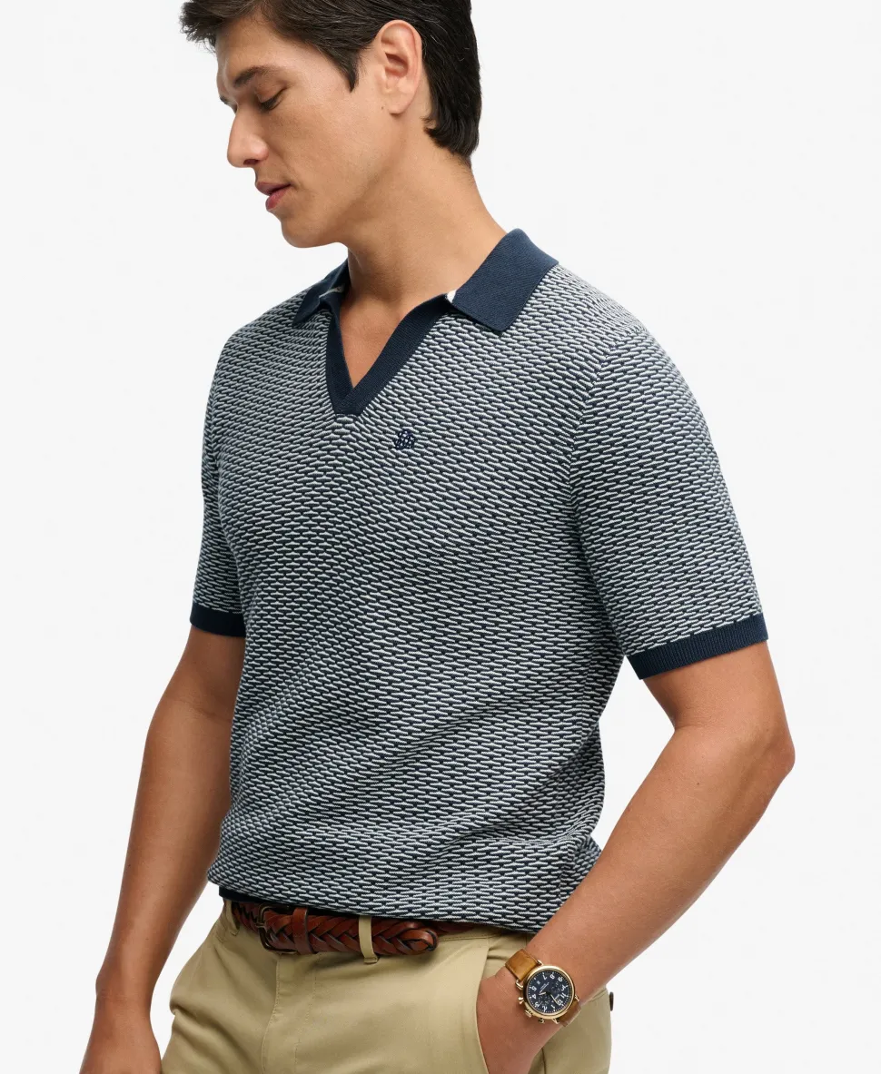 Johnny Collar Knitted Polo Shirt