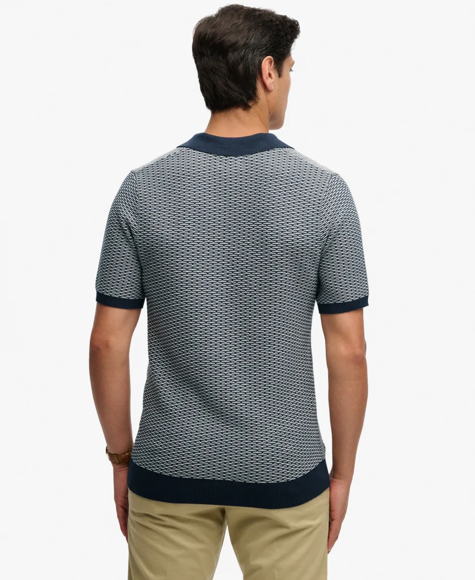 Johnny Collar Knitted Polo Shirt