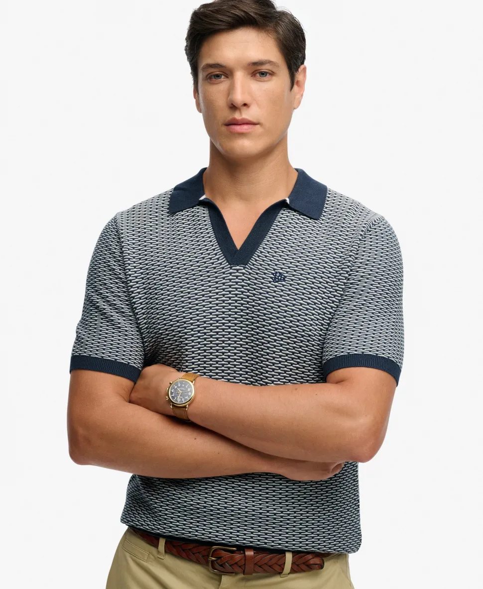 Johnny Collar Knitted Polo Shirt