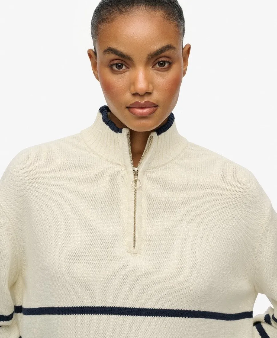 Knitted Half Zip Jumper