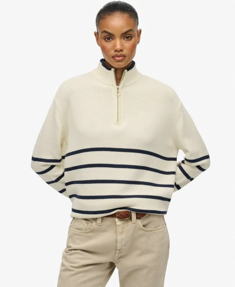 Knitted Half Zip Jumper