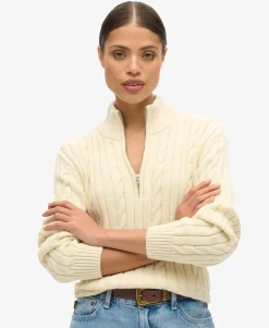 Knitted Rugby Half Zip Jumper