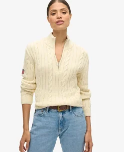 Knitted Rugby Half Zip Jumper