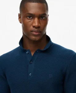Knitted Texture Short Sleeve Polo Shirt