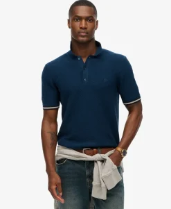 Knitted Texture Short Sleeve Polo Shirt