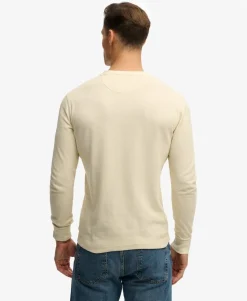 Lightweight Textured Henley Top