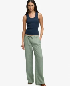 Linen Low Rise Pants