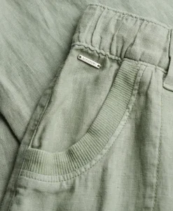 Linen Low Rise Pants