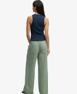 Linen Low Rise Pants
